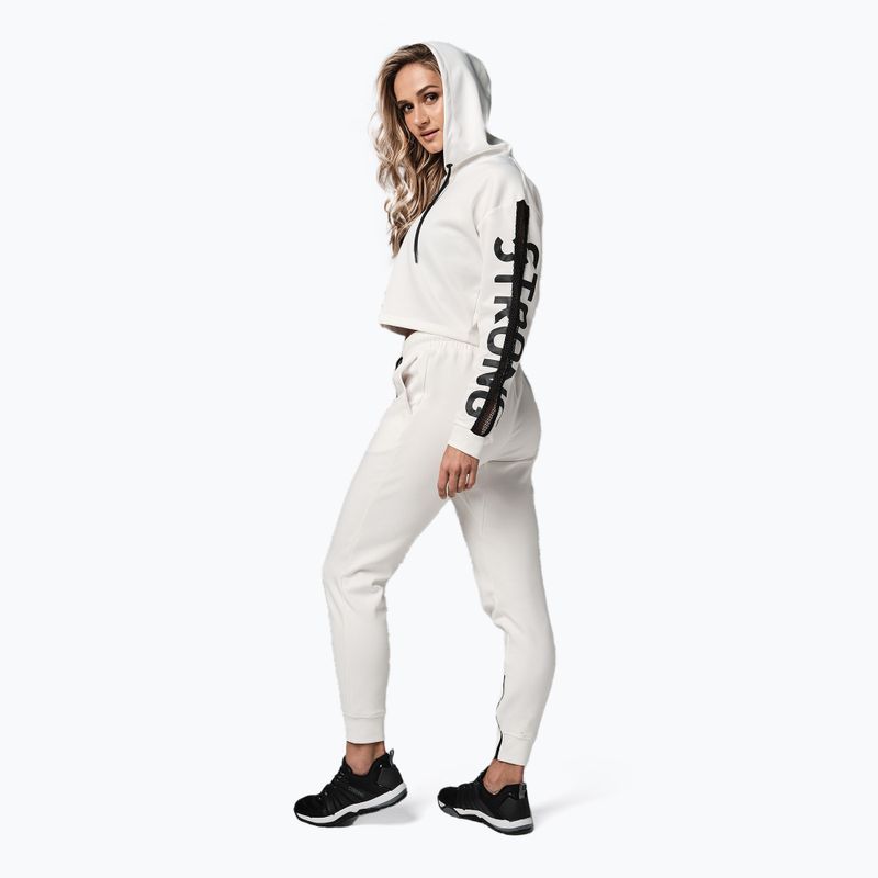 Dámska mikina STRONG ID Branded Crop biela Z1T02502 5