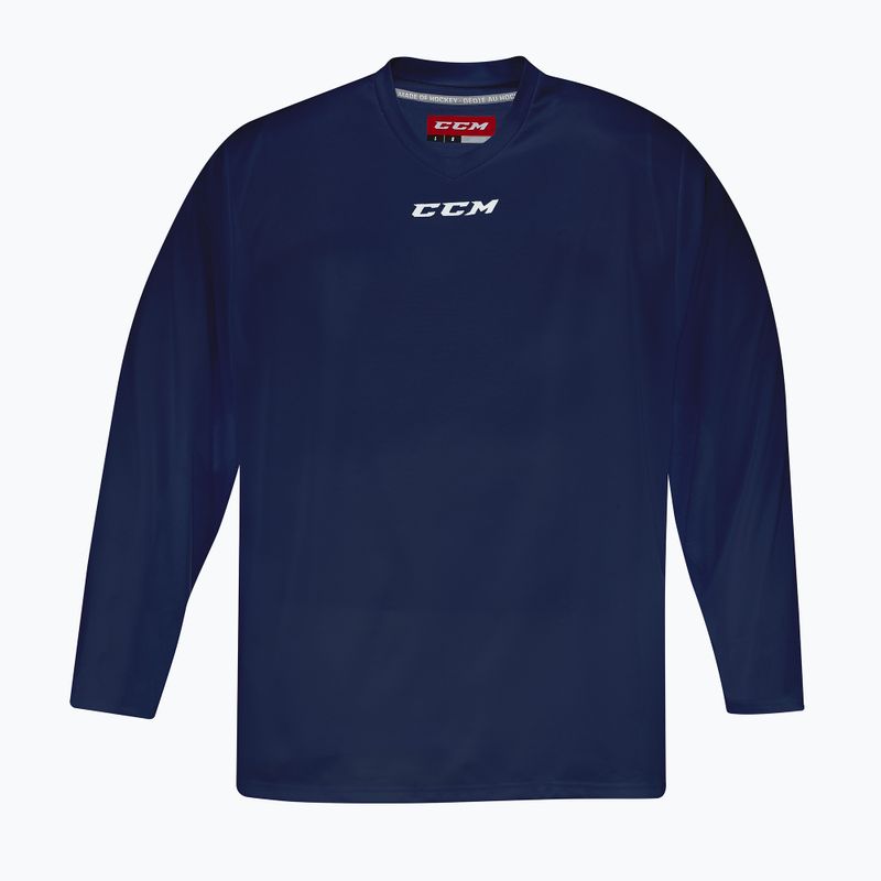 Pánske tričko longsleeve CCM 5000 SR Practice Jersey navy