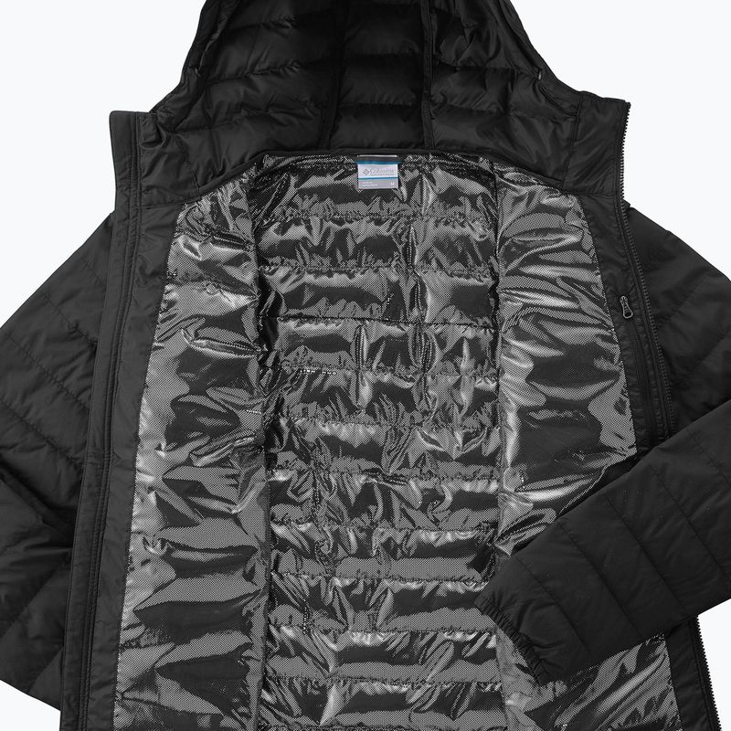 Columbia Powder Lite Pánska páperová bunda s kapucňou čierna 1693931 4