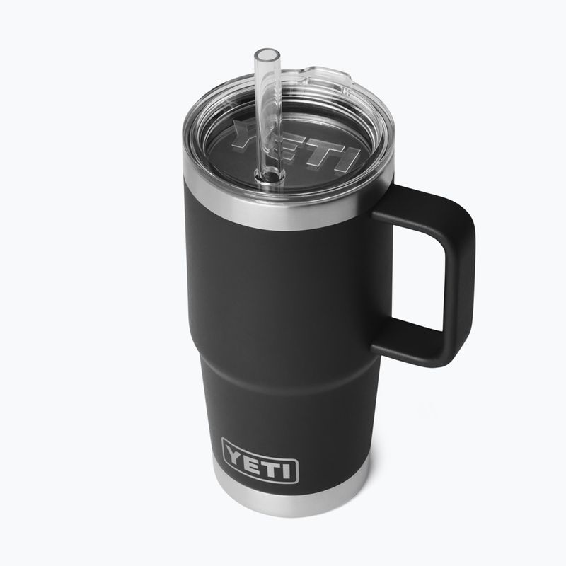 Termohrnček YETI Rambler Straw 739 ml black 3