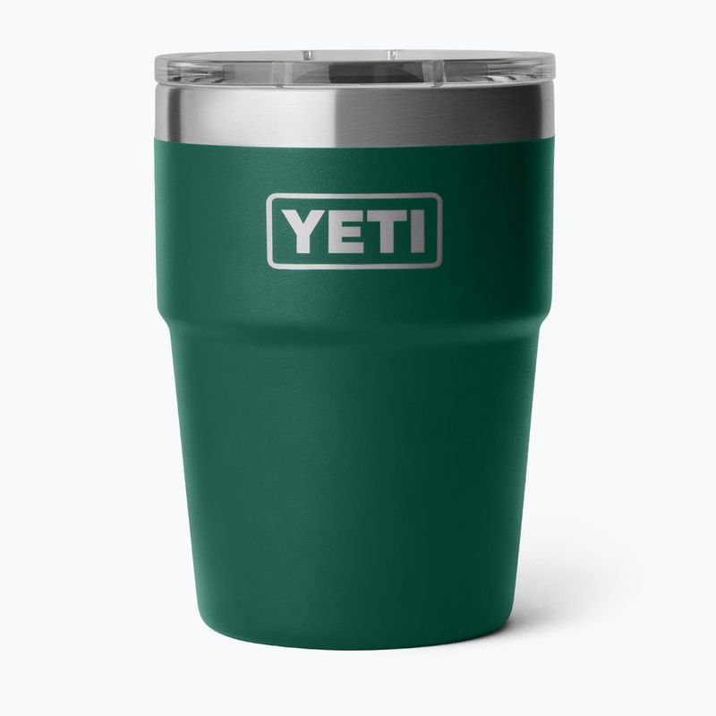 Termoska YETI Rambler Stackable 473 ml black forest green