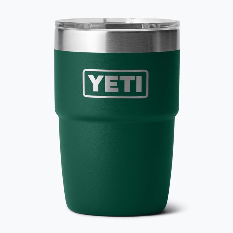 Termoska YETI Rambler Stackable 237 ml black forest green