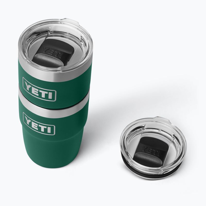 Termoska YETI Rambler Stackable 237 ml black forest green 5