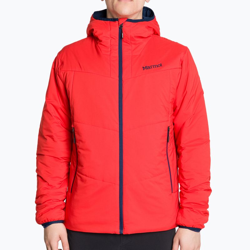 Marmot Novus 2.0 Hoody pánska hybridná bunda červená 11380-6702