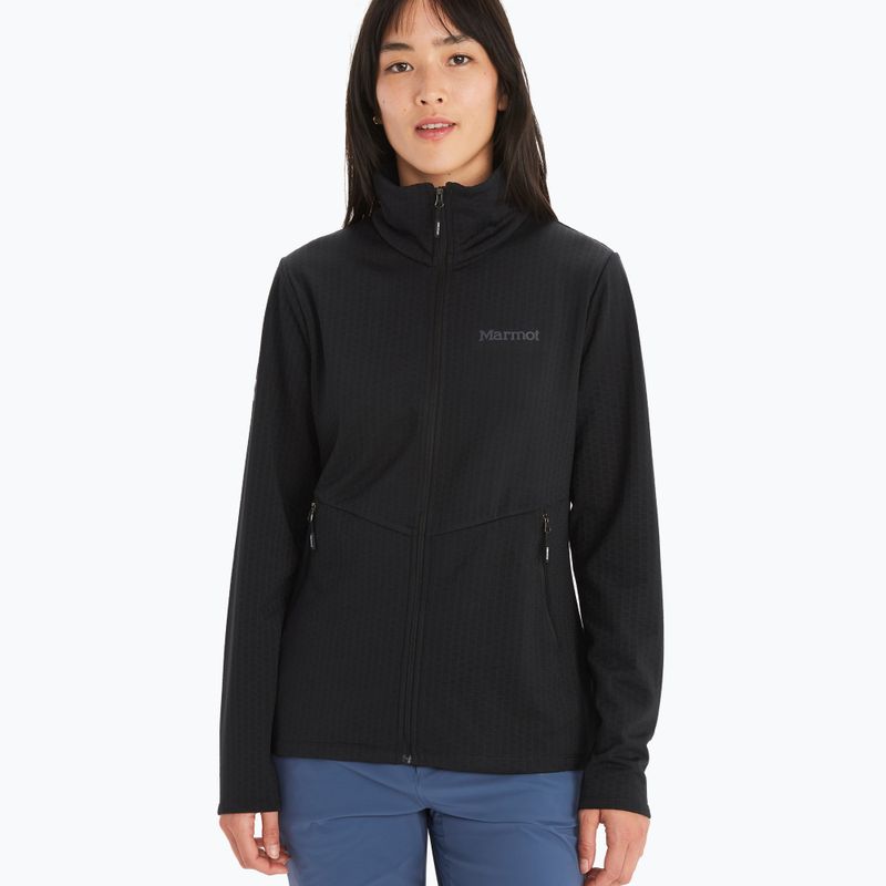 Marmot Leconte Fleece dámska mikina čierna 12810001