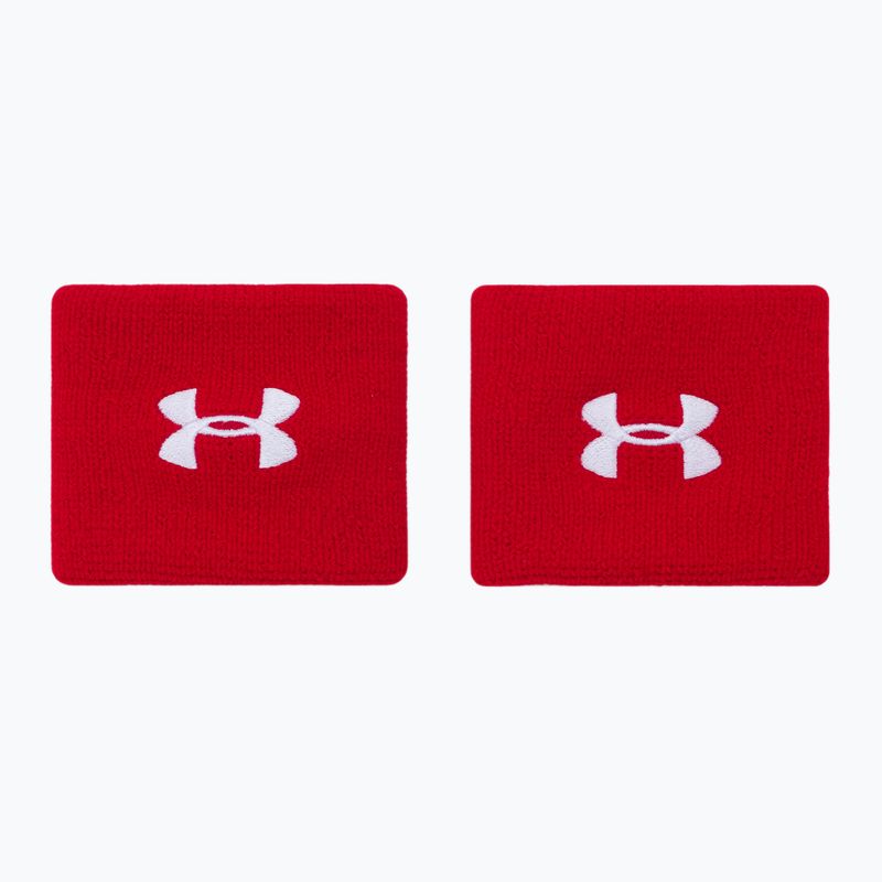 Under Armour Ua Performance náramky 3" 2 ks červená 1276991-600 2
