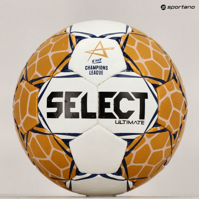 SELECT Ultimate LM v23 EHF Official white/gold hádzaná veľkosť 3 5