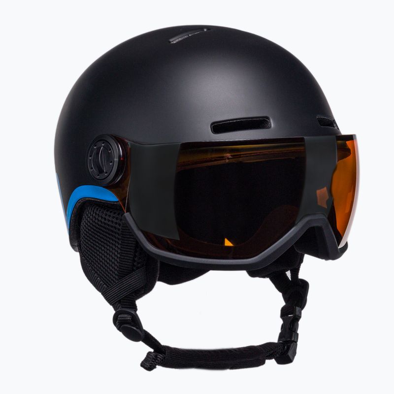 Detská lyžiarska prilba Salomon Grom Visor S2 čierna L399163