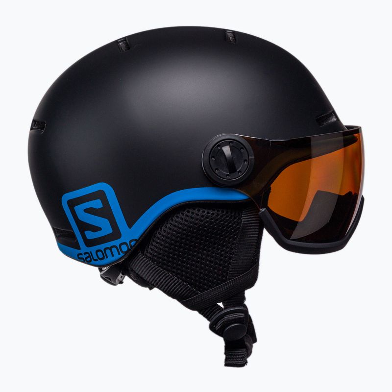 Detská lyžiarska prilba Salomon Grom Visor S2 čierna L399163 4