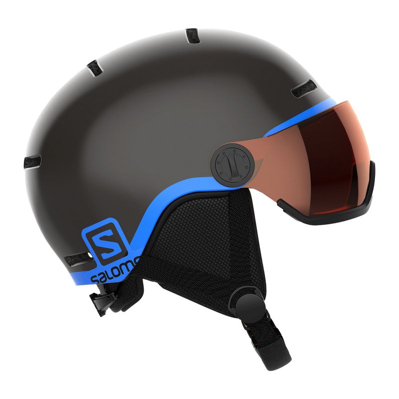 Detská lyžiarska prilba Salomon Grom Visor S2 čierna L399163 8