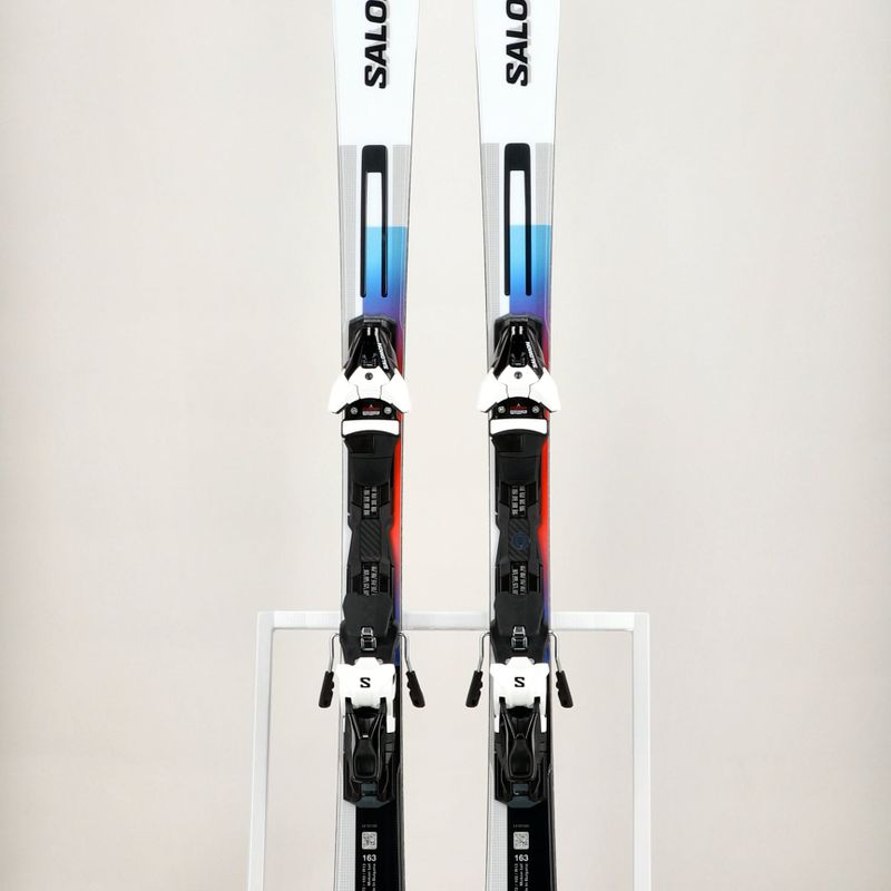 Zjazdové lyže Salomon Addikt + Z12 GW white/black/pastel neon blue 13