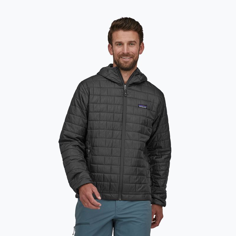 Pánska zateplená bunda Patagonia Nano Puff Hoody forge grey