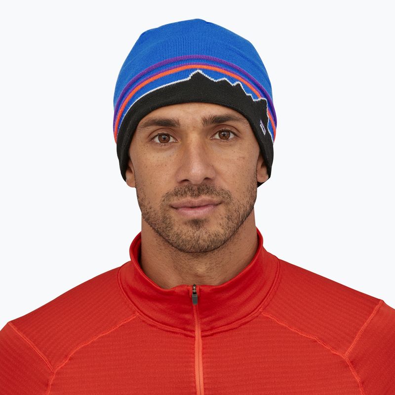 Patagonia zimná čiapka classic fitz roy/andes blue 6