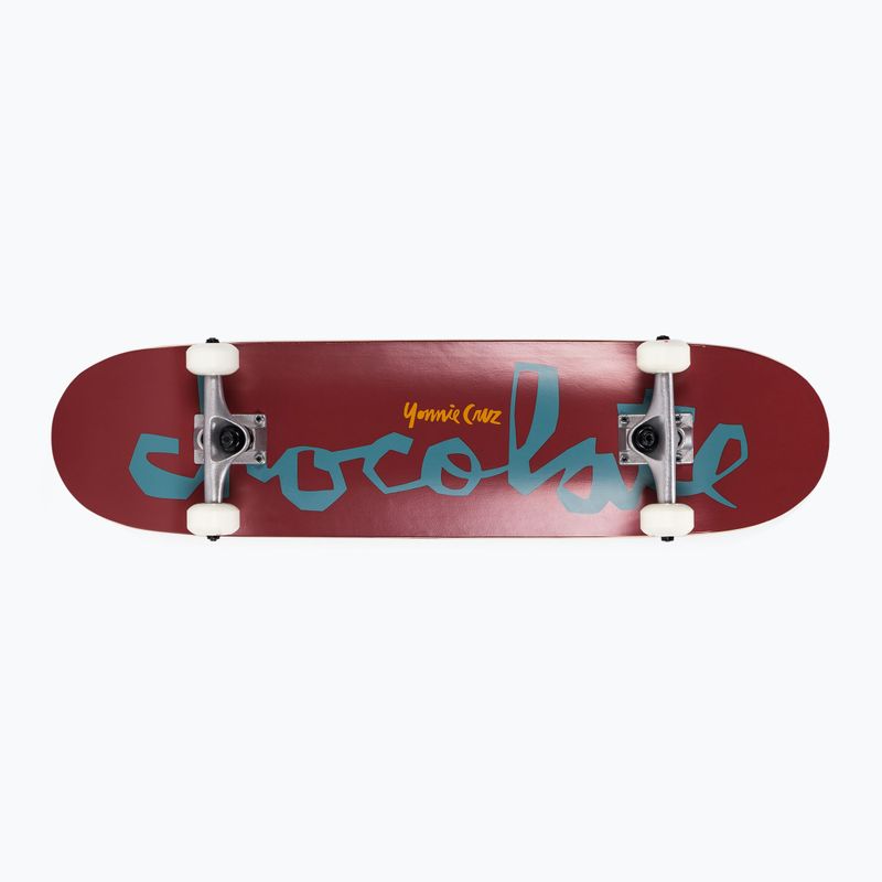 Klasický skateboard Chocolate Cruz Chunk maroon CC4117G008