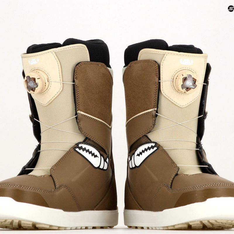 Pánske snowboardové topánky ThirtyTwo Lashed Double Boa Crab Grab '23 brown/tan 7