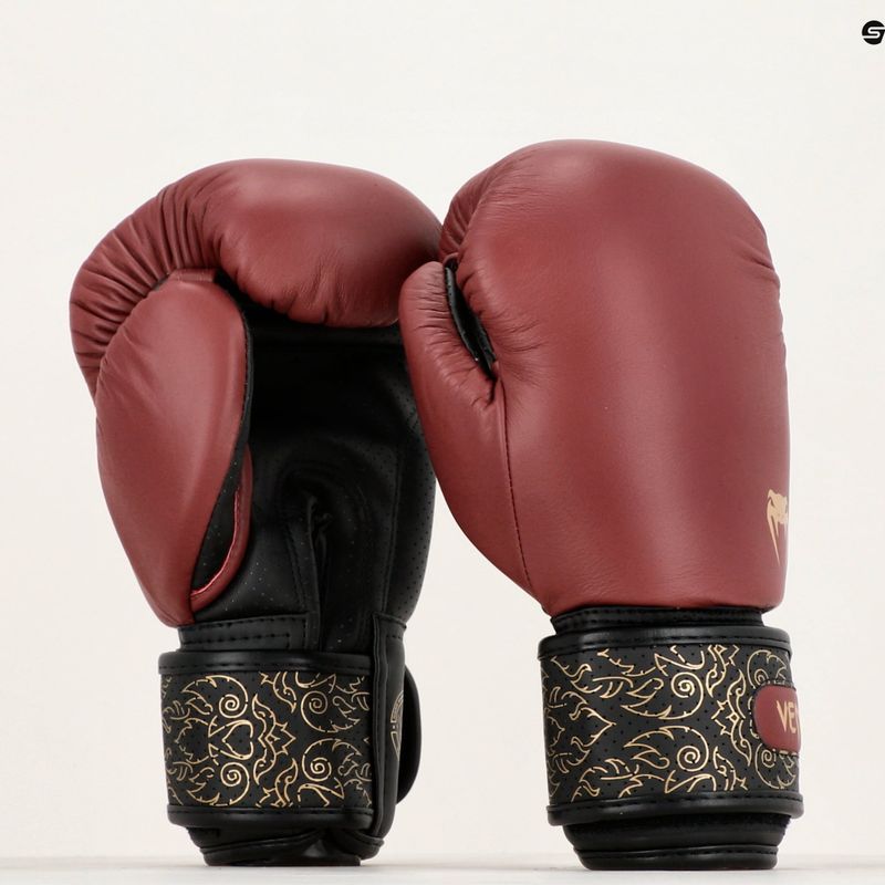 Boxerské rukavice Venum Power 2.0 bordová/čierna 7