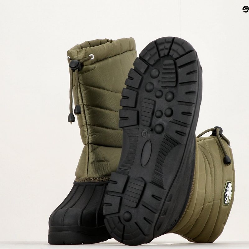 Zeleno-čierne zateplené gamaše Delphin SnowTex 14