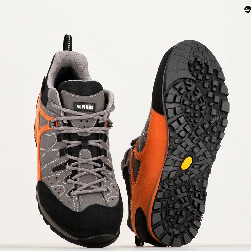 Pánska prístupová obuv Alpinus The Ridge Low Pro anthracite/orange 16