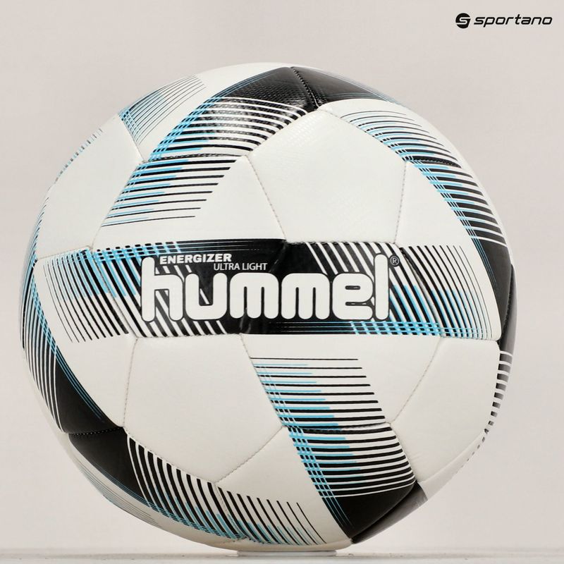 Hummel Energizer Ultra Light FB futbalová lopta biela/čierna/modrá veľkosť 4 10