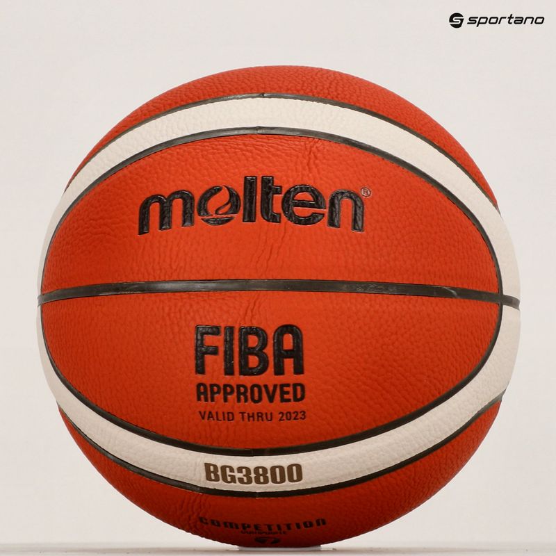Molten basketball B7G3800 FIBA orange veľkosť 7 4