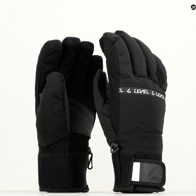 Pánske lyžiarske rukavice Level Hawk black 8
