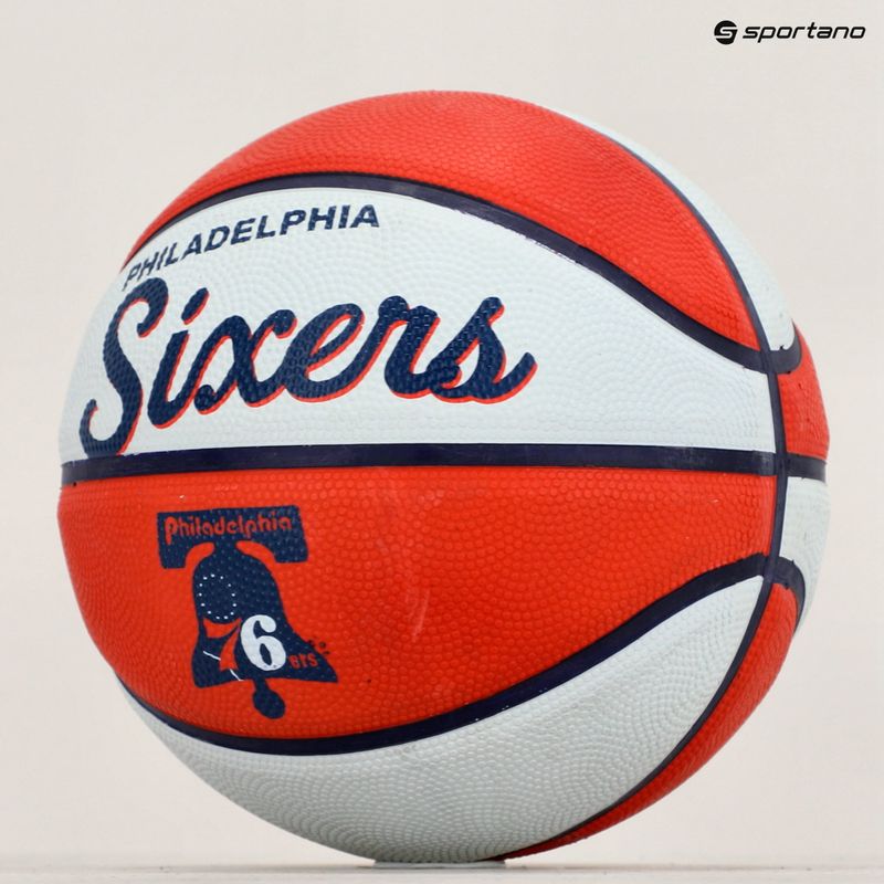 Wilson NBA Team Retro Mini Philadelphia 76ers basketbal červená WTB3200XBPHI veľkosť 3 5