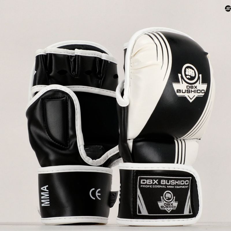 Mma Krav Maga Bushido sparring rukavice čierno-biele Arm-2011A-L/XL 18