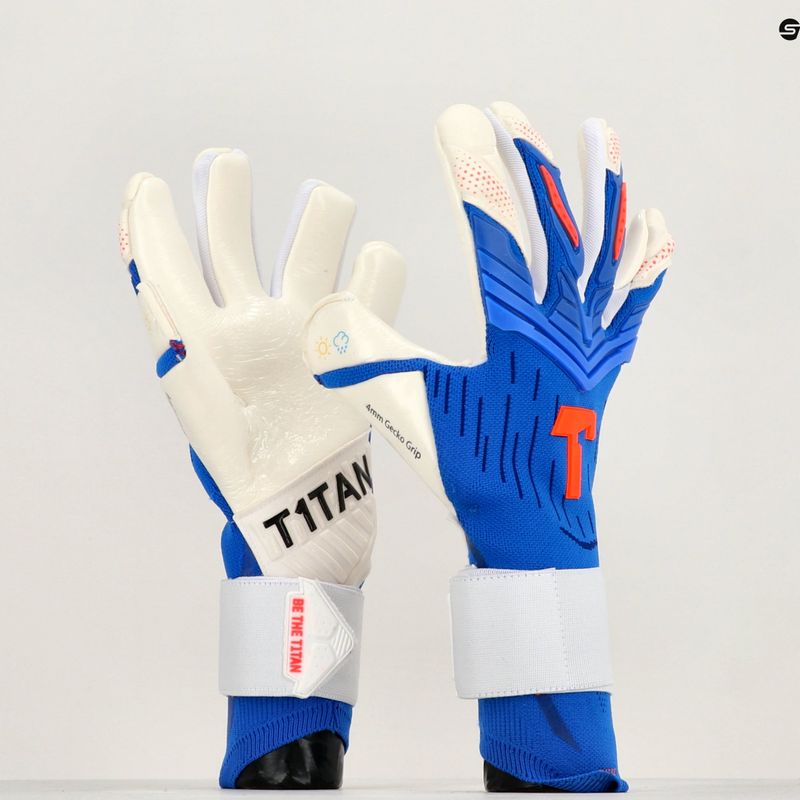 T1TAN Alien Gravity 2.0 brankárske rukavice modré 12