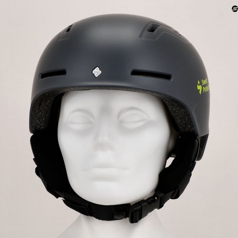 Detská lyžiarska prilba Sweet Protection Winder MIPS Jr slate gray/fluo 13