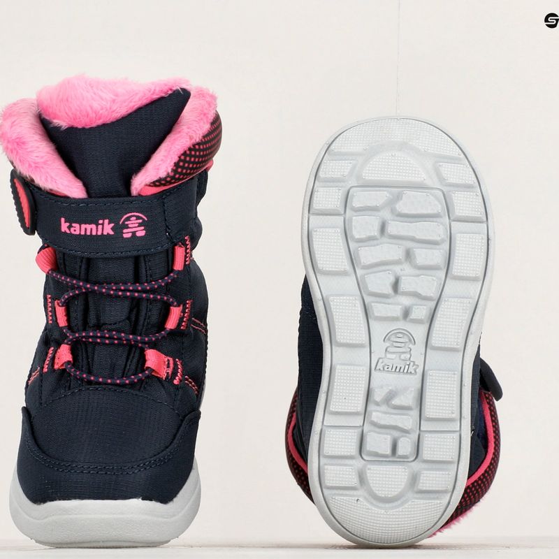 Detské trekové topánky Kamik Stance2 navy/magenta 10
