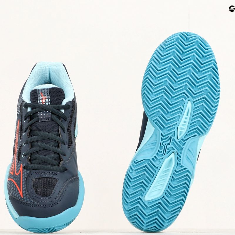 Detská tenisová obuv Mizuno Exceed Star CC collegiate blue/soleil/tanager/turquoise 14