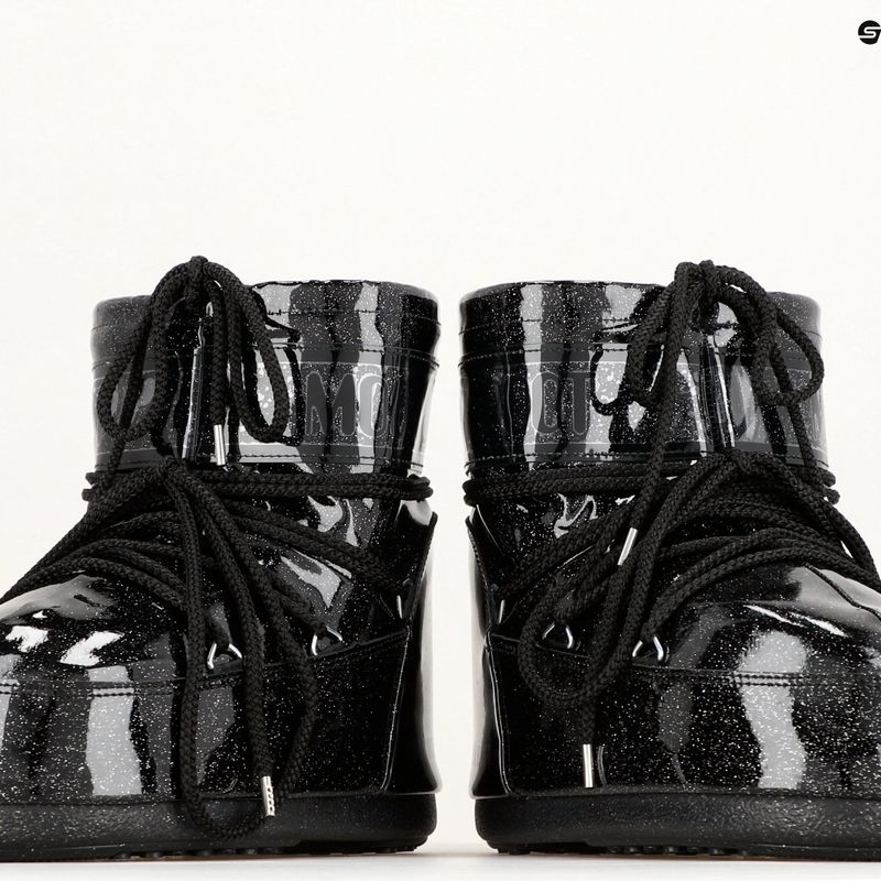 Dámske snehové topánky Moon Boot Icon Low Glitter black 10