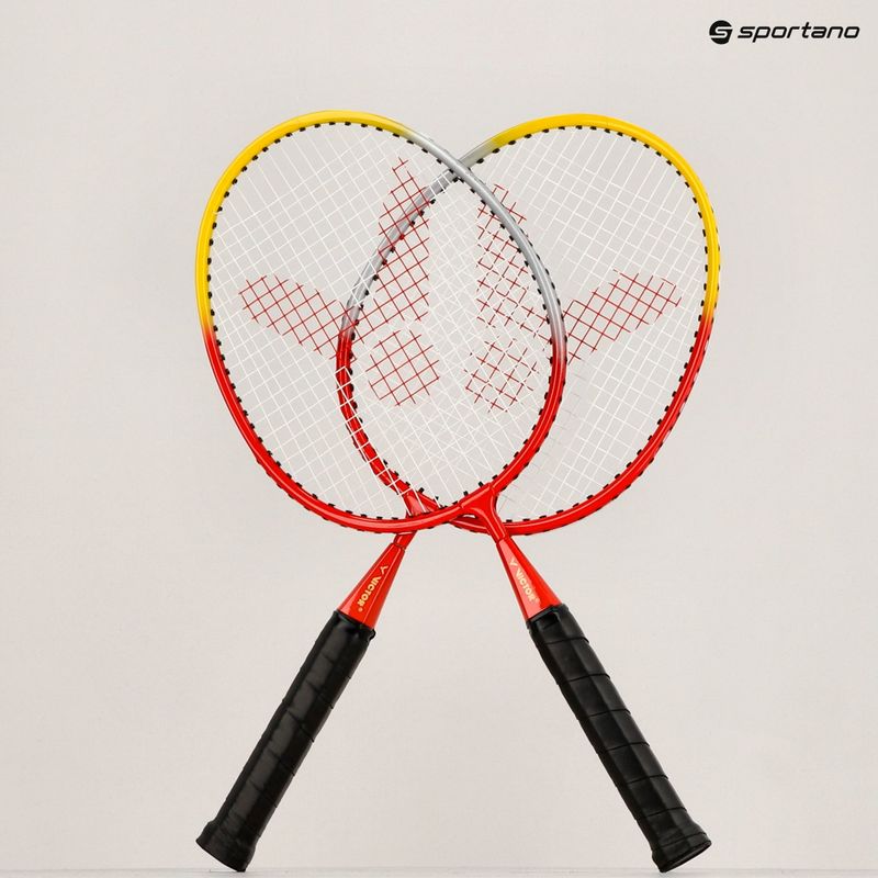 Detská bedmintonová súprava VICFUN Mini Badminton červená/žltá 11