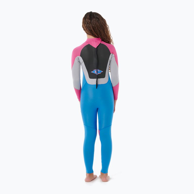 Detský plavecký neoprén Rip Curl Omega 3/2mm Back Zip pink 2
