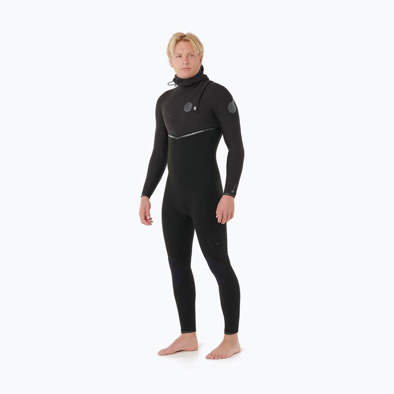 Pánsky plavecký neoprén  Rip Curl E-Bomb Zf Hood 5/4 mm black 4