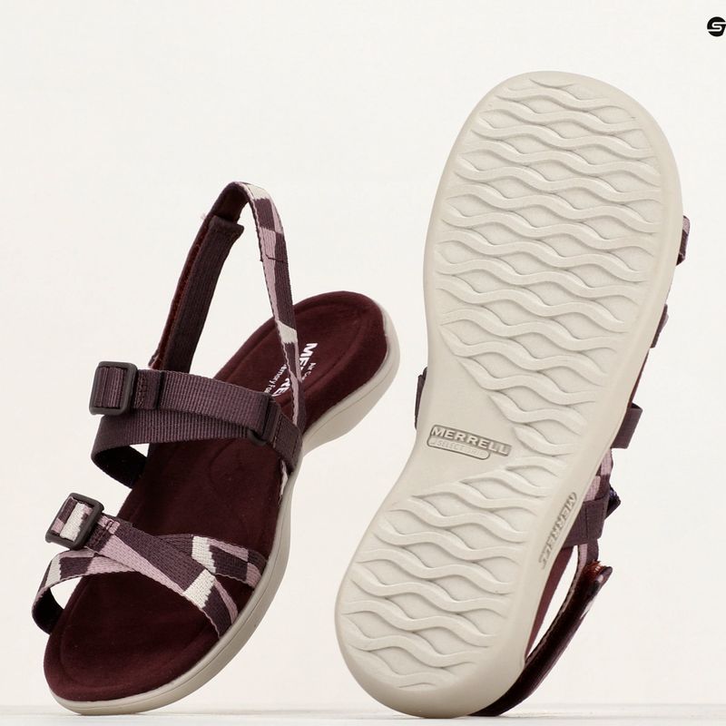 Dámske sandále Merrell District 3 Backstrap Web burgundy 9