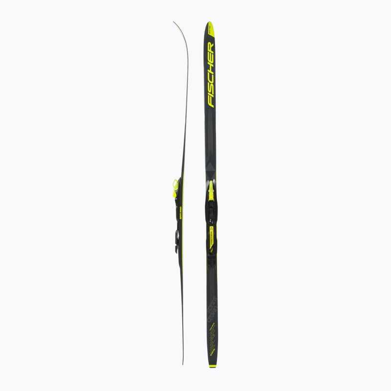 Detské bežecké lyže Fischer Sprint Crown + Tour Step-In black/yellow NP6319V 2