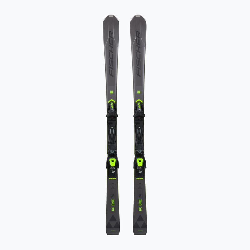 Zjazdové lyže Fischer RC ONE 74 AR + RS 1 PR sivé A9622 T4821