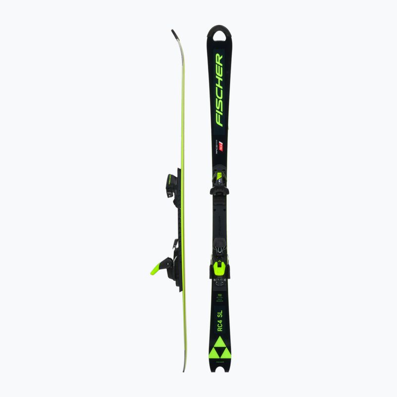Detské zjazdové lyže Fischer RC4 Worldcup Sl Jr. M/O-Plate + RC4 Z9 GW AC black A1122 T82 2