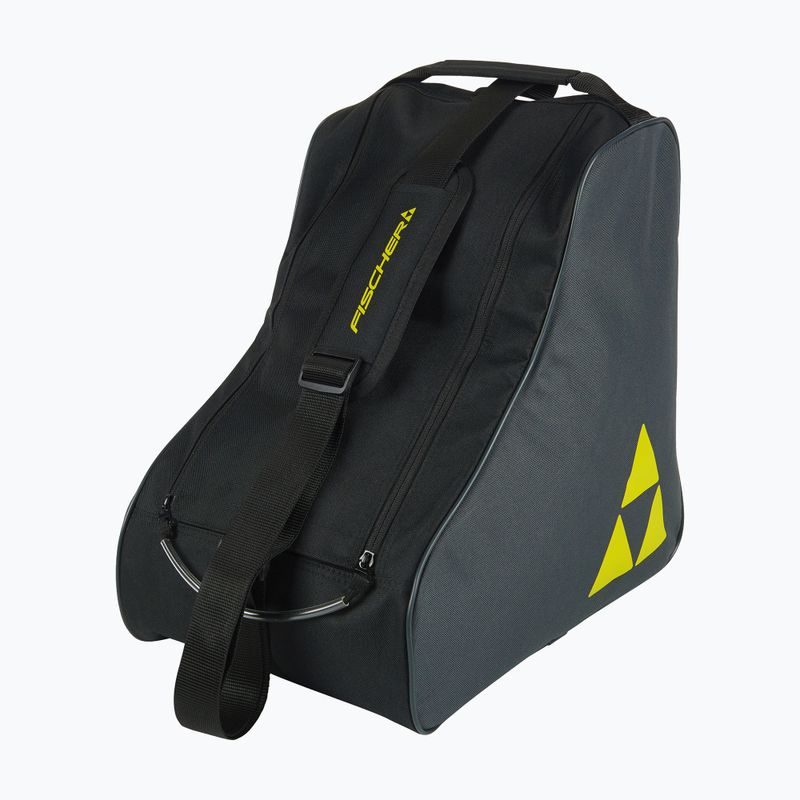 Vak na lyžiarky Fischer Bootbag Nordic Eco 38 l black/grey/yellow 2
