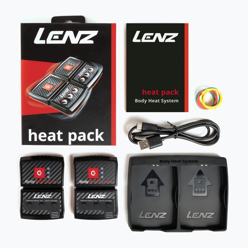 Batéria do ponožiek Lenz Heat Pack 2.0 (USB) 2 ks black/ red 3