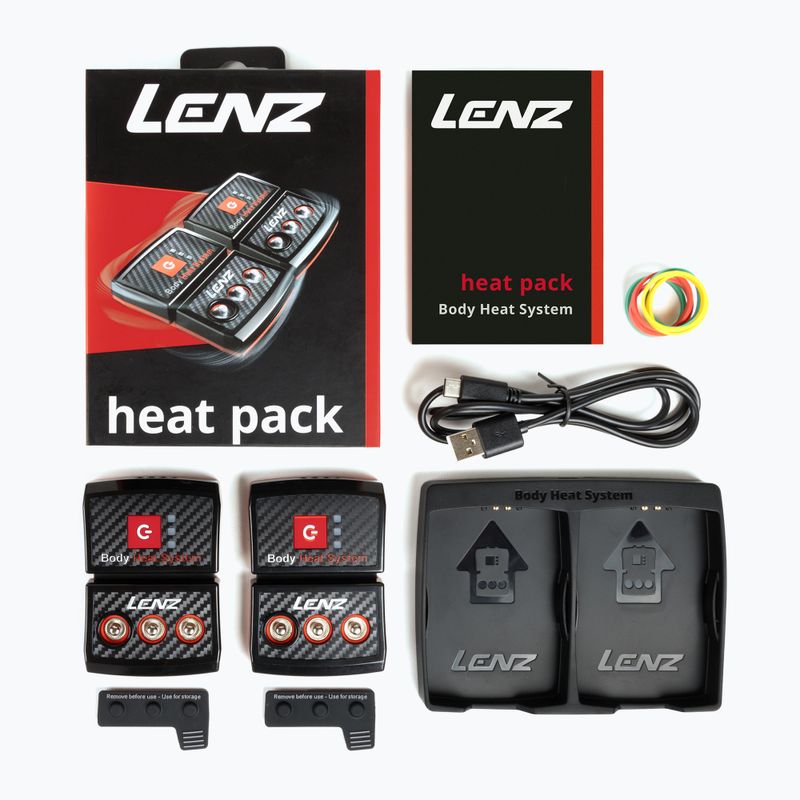 Batéria do ponožiek Lenz Heat Pack 2.0 (USB) 2 ks black/ red 4