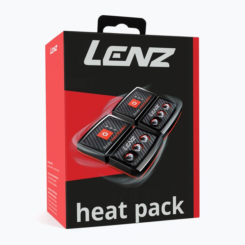 Batéria do ponožiek Lenz Heat Pack 2.0 (USB) 2 ks black/ red 14