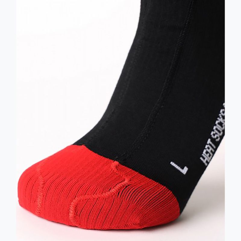 Lyžiarske ponožky Lenz Heat Sock 6.1 Toe Cap Compression black 3