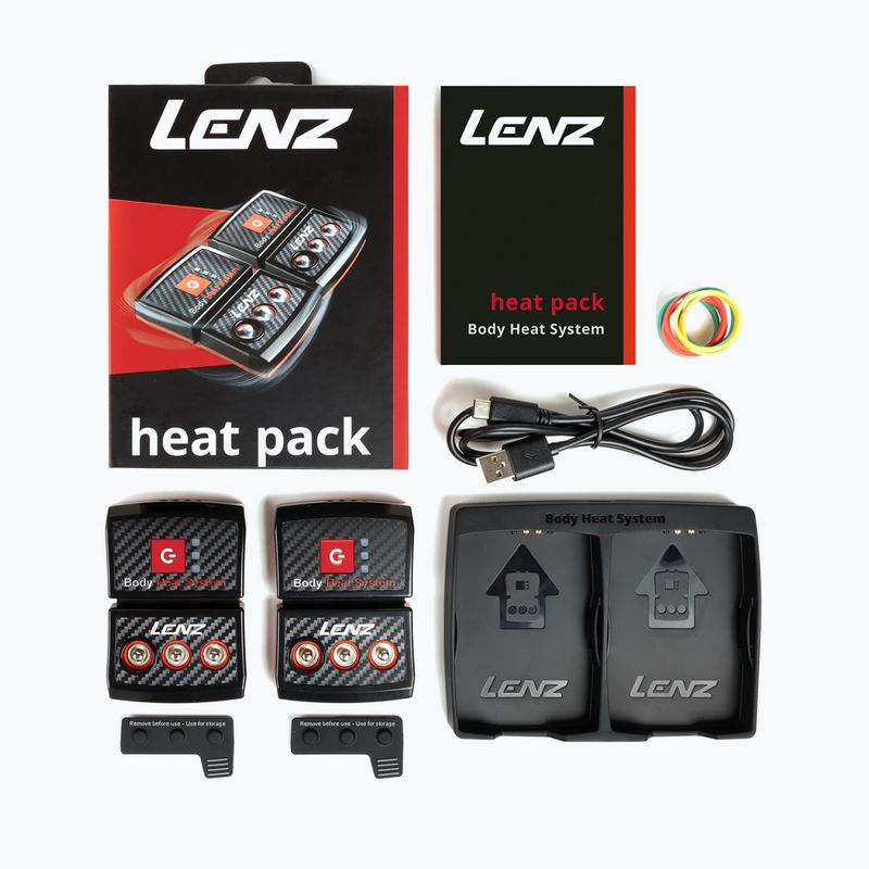 Ohrievané ponožky Lenz Set Of Heat Sock 4.1 + Lithium Pack RCB 1200 black 6