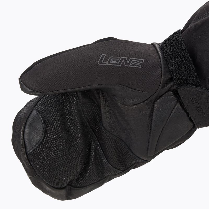 Lyžiarske rukavice Lenz Heat Glove 6.0 Finger Cap Mittens black 5
