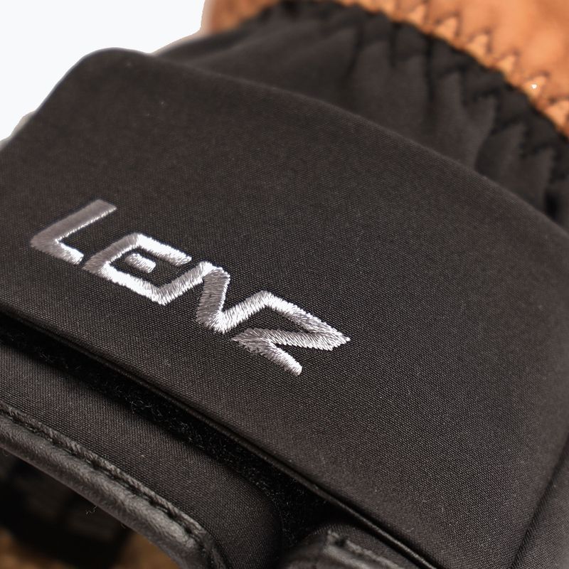 Pánske lyžiarske rukavice Lenz Think About brown/black 4