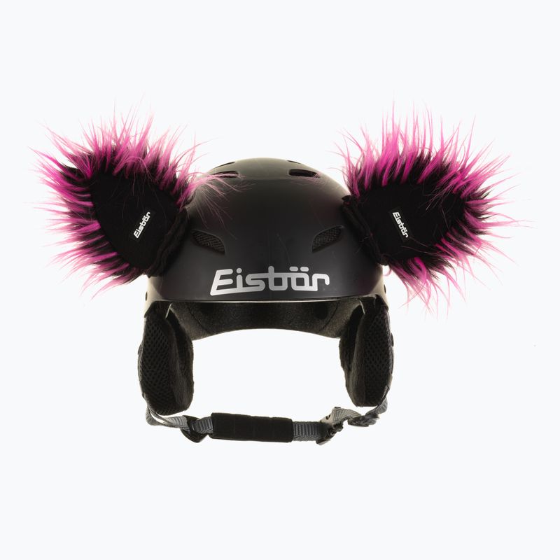 Náušníky na detskú prilbu Eisbar Kekos pink/black 2