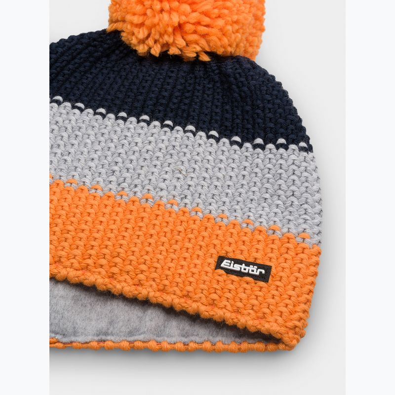 Detská zimná čiapka Eisbar Star Pompon orange 2