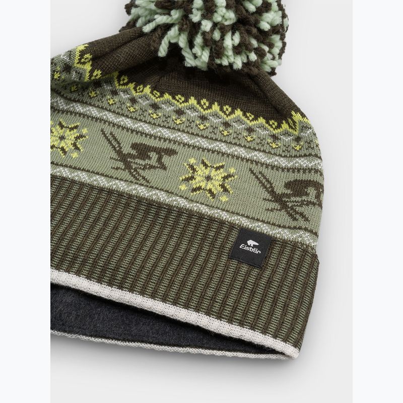 Zimná čiapka Eisbar Retroski Pompon olive/khaki green 2